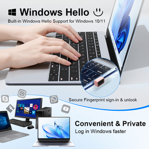 Lector de huellas dactilares USB OEM con Windows Hello-Llave de seguridad de inicio de sesión de computadora portátil de escritorio en stock - Product Image 2