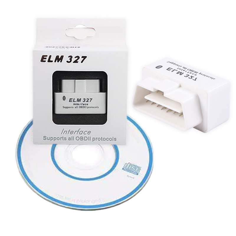 Factory price- OBDii White Smart Car Diagnostic Interface with Super MINI <a href='/ELM327Diag.htm' class='keys' title='Click to check the relevant information of ELM327' target='_blank'>ELM327</a> With BT wireless