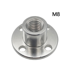 <strong>M3</strong> M4 M5 M6 M8 Flange <strong>Coupling</strong> Nut Inner Diameter 3MM 4MM 5MM 6MM 8MM Is Suitable for the Threaded Shaft of the Motor - Product Image 1
