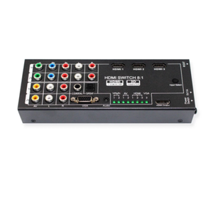 Digital de última generación Multi-funcional HDMI Audio Extractor con 8 entradas a 1 salida HDMI con óptica/Coaxial 5,1 canal