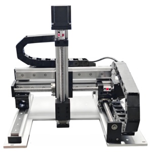 Máquina de mesa deslizante XYZ de 4 ejes personalizable, Robot de pórtico, Riel de guía lineal, accesorios de torno, Motor de rodamiento, bloque PLC