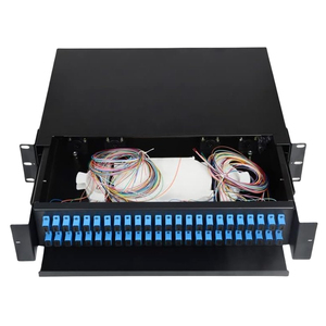 OEM LOGO Drawer Type <strong>Patch</strong> <strong>Panel</strong> 2u 48/72 Ports Drawing Optical Fiber <strong>Patch</strong> <strong>Panel</strong> with 48xSC duplex - Product Image 3