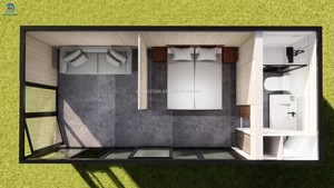 บ้านคอนเทนเนอร์กลางแจ้งสำเร็จรูปที่ทันสมัยเหมาะสำหรับสถาปัตยกรรม B & B สมัยใหม่แคมป์ปิ้งสถาปัตยกรรมห้องโดยสารวิลล่าริมทะเลสาบ - Product Image 6