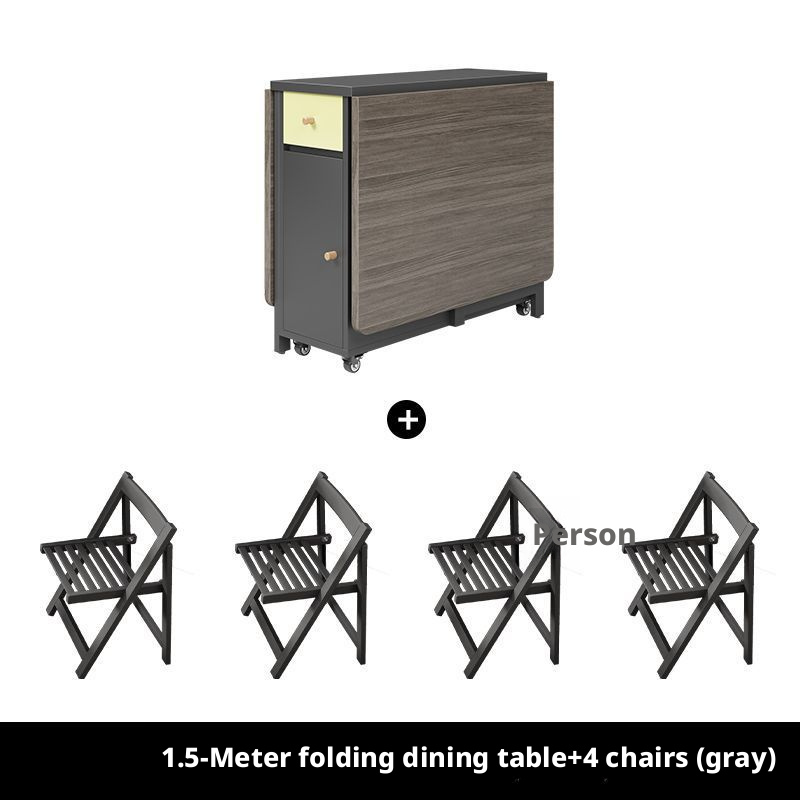 GRAY + 4 Chairs
