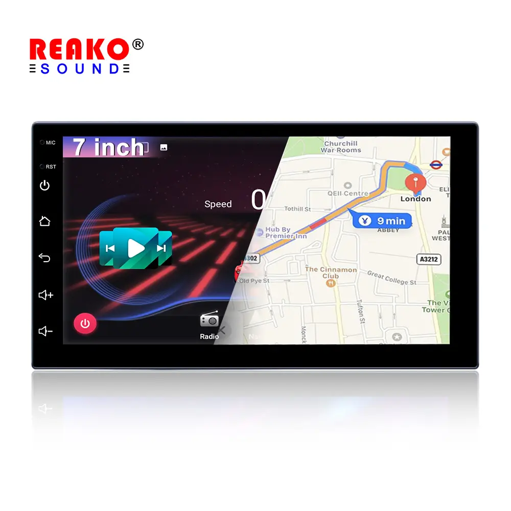 8163 안드로이드 자동차 플레이어 2 + 32G Carplay GPS 네비게이션 비디오 HD 화면 지원 비디오 출력 FM 7 9 10 인치 자동차 스테레오 플레이어