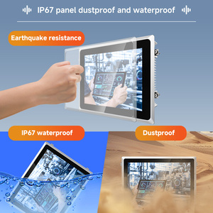 P L C Compatible <strong>Embedded</strong> Touch Screen Manufacturing Automation HMI Panel PC for Production Line CNC Machine - Product Image 2