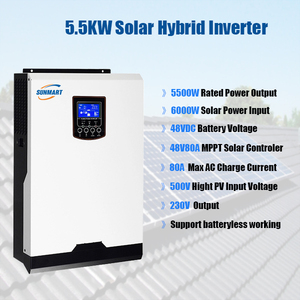 Foshan SUNMART çıkış güç faktörü PF = 1.0 5.5kw bağımsız CPU ile güneş hibrid enerji depolama invertörler - Product Image 5