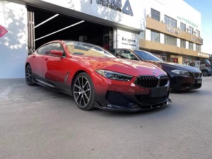 TK stil karbon Fiber ön ÖN TAMPON yan etekler arka difüzör arka Spoiler 8-series 840i G14 <span class=keywords><strong>i</strong></span>çin vücut kiti G15 G16