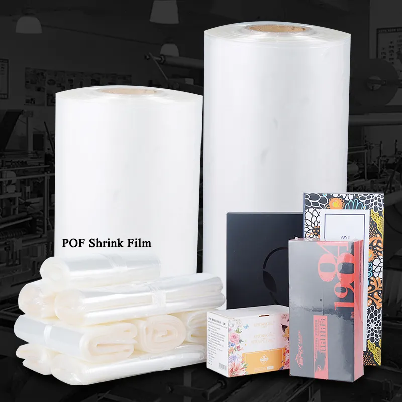 Omet POF PVC โพลีโอเลฟินพลาสติกโปร่งใส,ฟิล์มห่อเคลือบความร้อนระเหิด BOPP ฟิล์มหดความร้อนร้อน