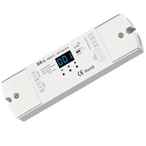 DS-L convertitore di segnale DMX512-SPI RGB Pixel Light Controller 5-24VDC Din Rail LED Controller DMX Decoder per RGB/RGBW striscia di luce
