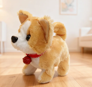 Furry Electric Toy Puppy, lebensecht, kann laufen und bellen, geeignet für Kinder und Haustiere. - Product Image 2