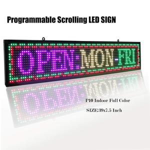 WLAN und USB programmierbares scrollen LED-Schild Nachrichtenbrett vollfarbiger Text Bild Animationsbildschirm elektronisches Rollen für den Shop - Product Image 4
