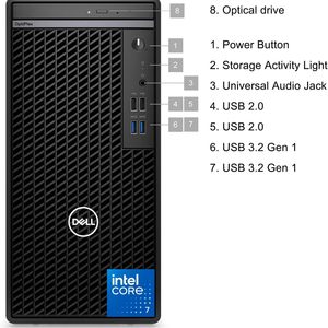Dell Optiplex 7020タワーデスクトップコンピュータ、Intel Core I9-14900K、32GB RAM、512GNVMe SSD、2T SATA Windows 11 - Product Image 3