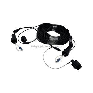 Instalación de fibra óptica FTTH FTTA solución de red armadura táctica chaqueta cable de puente LC a LC UPC/APC Cable de conexión blindado - Product Image 5