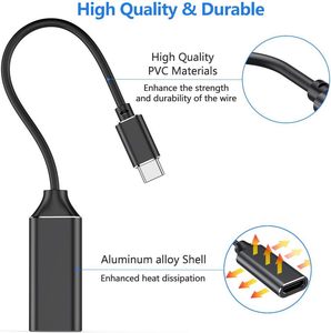 Type-C to <strong>HDMI</strong>-compatible <strong>Adapter</strong> <strong>USB</strong> 3.1 (<strong>USB</strong>-C) to -compatible Male to Female Converter for PC Computer TV Display Phone