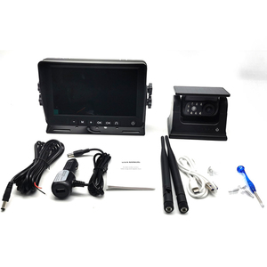 Cámara de respaldo inalámbrica para automóvil con energía solar con monitor IPS de 7 pulgadas Sistema de monitoreo de vehículos Magnético - Product Image 3