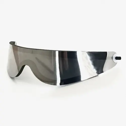 Lunettes de soleil de sport en plastique souple argentées Bret Hitman Hart pour hommes et femmes