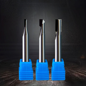 Off-The-SHELF kim cương phay Cutter PCD đơn và đôi lưỡi phẳng đáy nổi bật bên và dưới NC phay công cụ - Product Image 2