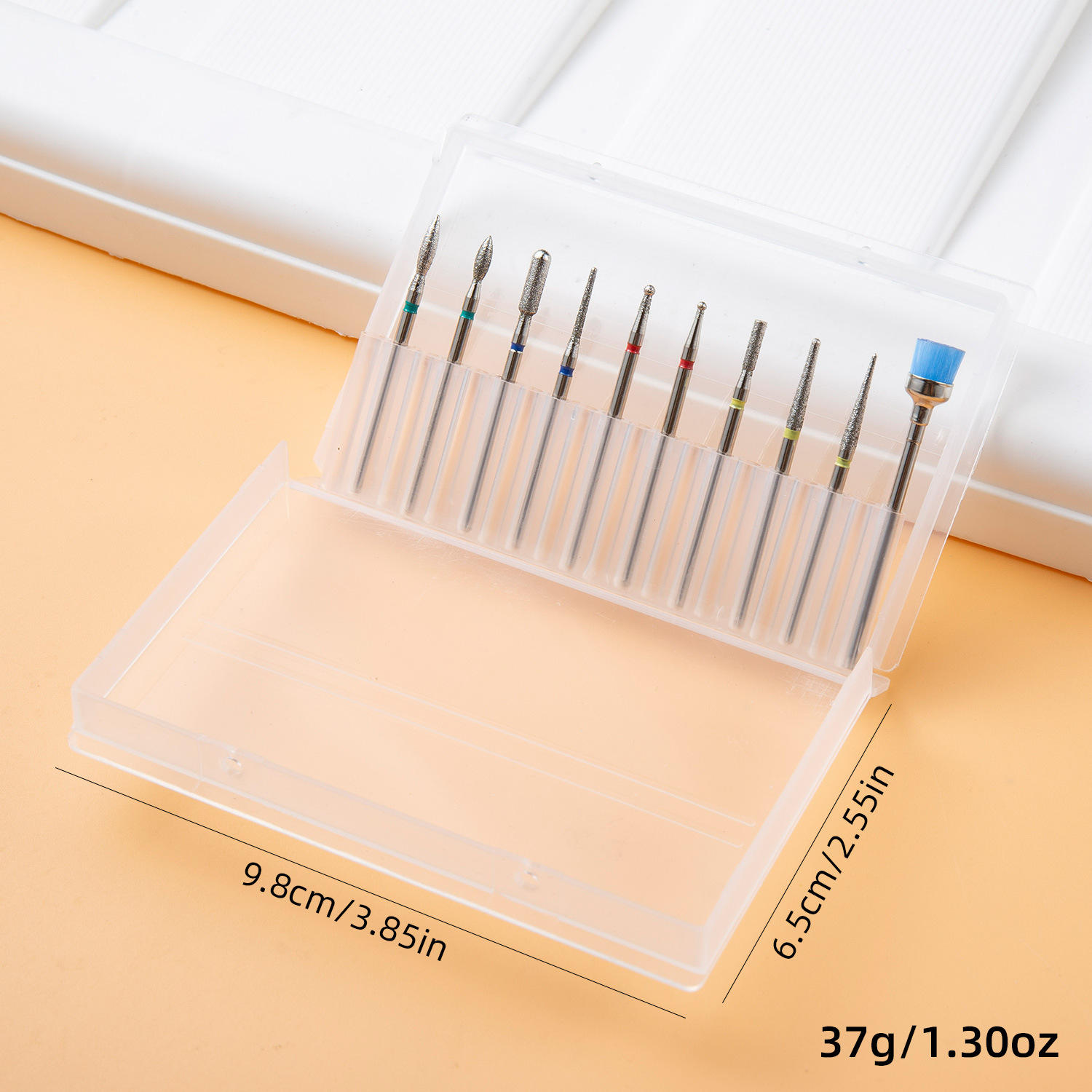 10 boxed polishing heads silver