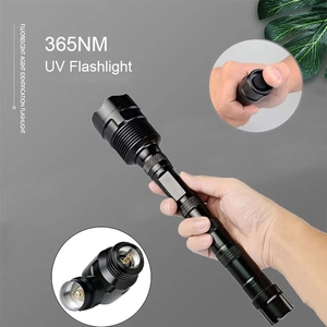 3LED 18 הגנה עצמית מתפרצת טקטי פנס uv פלאש אור פנס uv led לפיד פנס uv 395nm לפידים