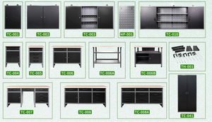 High Quality Multi-Function Combination Workstation Customizable OEM Garage Storage <strong>Workbench</strong> &amp; Tool Cabinet for Car Repair