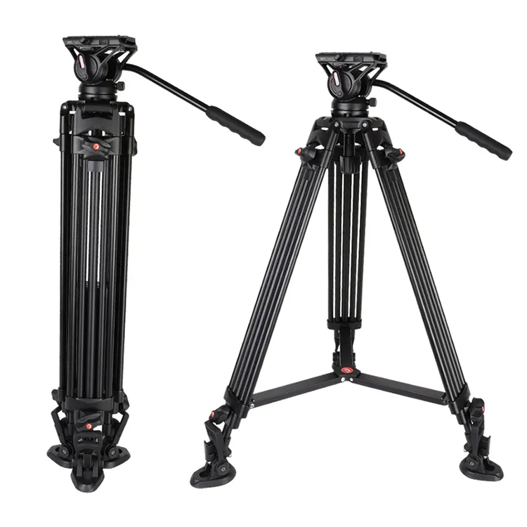 Profesyonel Coman alüminyum Video DSLR esnek Tripod sıvı topu kafa Q5S ile DX16Q5S