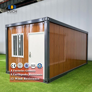 CGCH taşınabilir katlanabilir kabin 20FT konteyner ev güneş prefabrik ev prefabrik yurt prefabrik cep ev