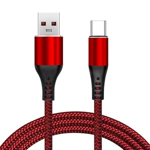 5A超快充电电缆1.2M USB C型充电器数据线用于手机