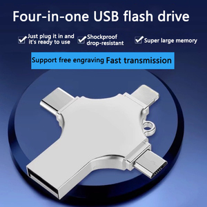 4 in 1 3.0 yüksek hızlı Otg Usb bellek 8Gb 16Gb 32Gb telefon 2.0 Memory Stick 64Gb 128Gb tip C Pendrive OTG Usb bellek sürücü - Product Image 5