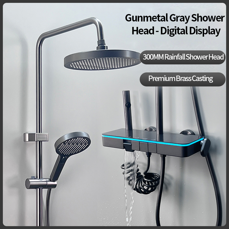 Brass shower set
