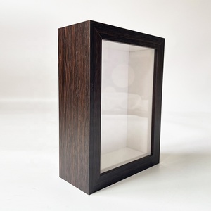 Black <strong>White</strong> Natural Wood Walnut Wood MDF <strong>4x6</strong> 5x7 8x10 Inch Shadow Box <strong>Frames</strong> Bulk Depth 5cm DIY Shadow Box <strong>Frame</strong> - Product Image 1