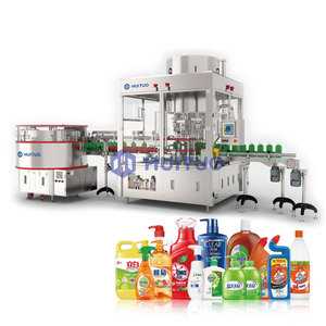 Macchina per sigillare la tappatura servo della pompa a grilletto rotante per bottiglie completamente automatica per shampoo e lavaggio a mano - Product Image 1