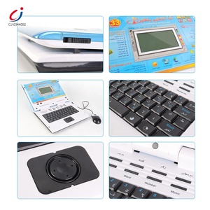 Chengji bilingue learning machine baby early educational led screen computer toy apprendimento inglese arabico bambini laptop con mouse