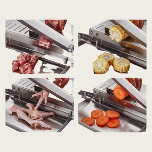 手動冷凍肉のこぎり切断カッターマシンステンレス鋼肉スライス冷凍骨カッター - Product Image 5