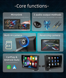 9Inch Portable Car Stereo HD Screen MP5 Video Output USB <strong>Devices</strong> TF Card Aux <strong>Input</strong> Wireless Carplay Android Auto With DVR <strong>Camera</strong> - Product Image 6