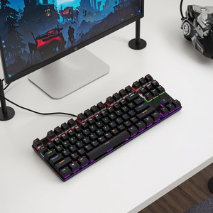 Tastiera da Gaming Wireless RGB a 87 tasti con interruttore blu RGB retroilluminato per PC/PS5/Mac - Product Image 1