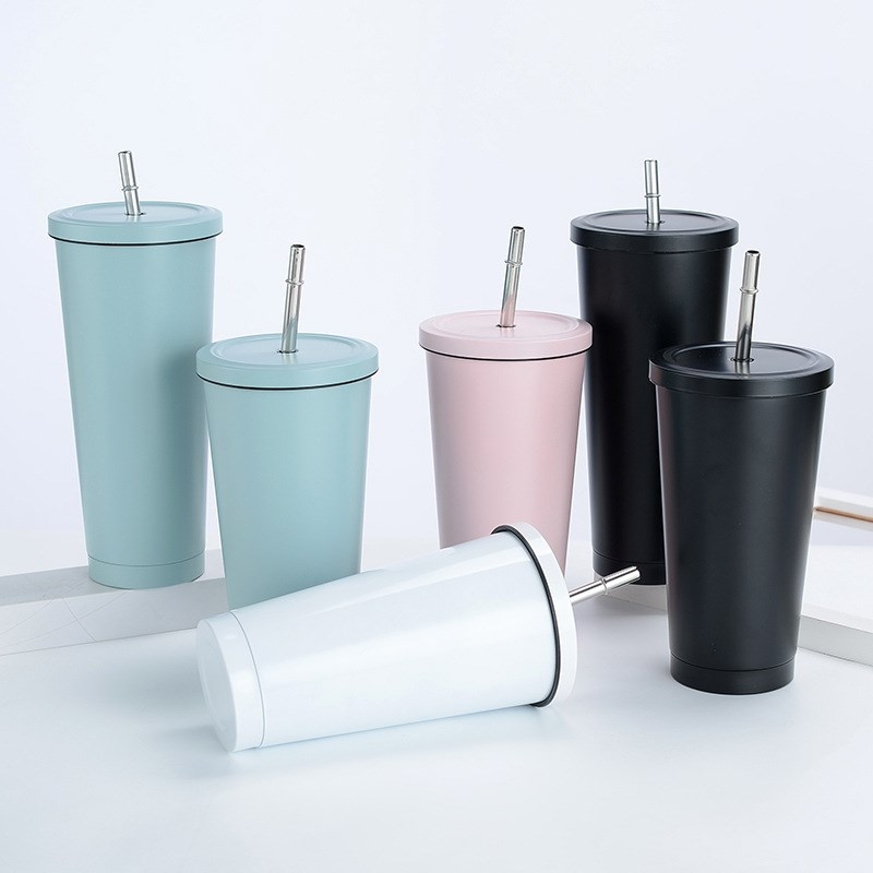 European Quality Stainless Steel Custom Water Bubble Tea Espresso Coffee Vacuum Cup Set