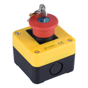 IP65 impermeabile interruttore a pulsante di arresto di emergenza con XDL25-JE188H29 di blocco a chiave - Product Image 1