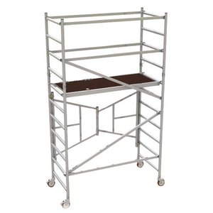 6ft. <strong>Easy</strong>-Set Aluminum Scaffold Tower with Guardrail - 800-Lb. Capacity, Model Number AL-Q0105 Aluminium <strong>Scaffolding</strong> - Product Image 1