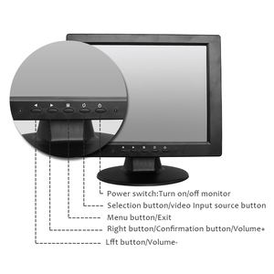 El monitor lcd de 10,4 pulgadas lcd monitor de video con HD VGA AV BNC para ascensor - Product Image 2
