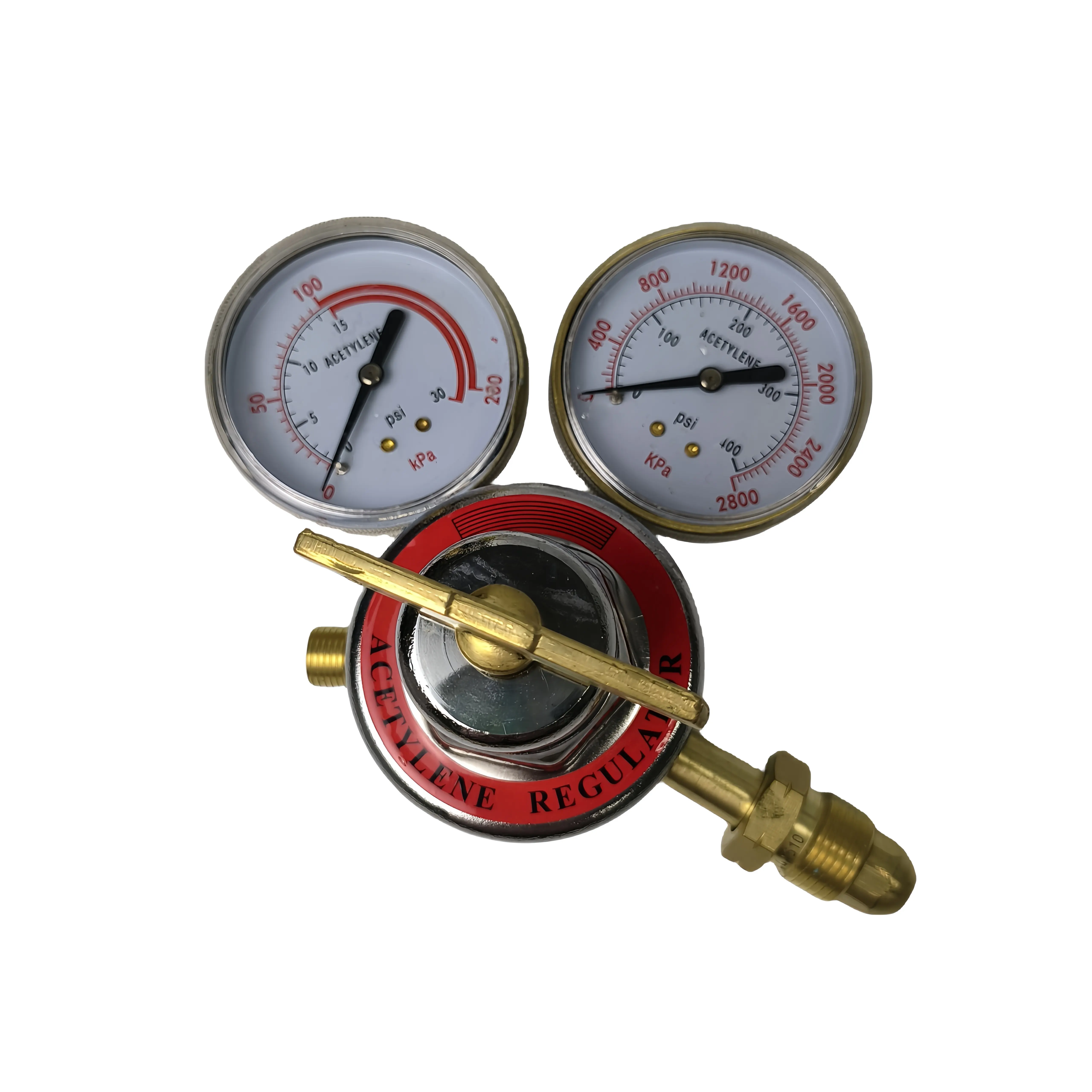 Regulador de gás acetileno de latão de alta qualidade regulador de alta pressão para soldagem e corte