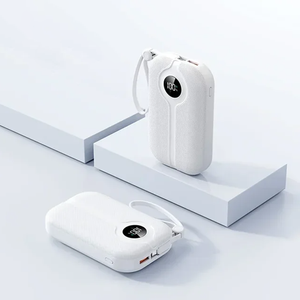 2025 yeni Products-20000mAh hızlı şarj PVC güç banka taşınabilir LED dijital ekran kablo küçük boyutu ile - Product Image 1