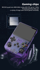 Gioco portatile R36S Retro portatile Console di gioco 3.5 pollici IPS HD schermo 3000 sistema di videogiochi mAh Linux - Product Image 4