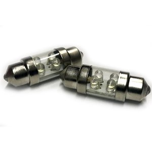 Süper parlak Auto C5W LED lambalar ile 4 F3 LEDs otomatik ters ışık için 2-Piece Set IP68 su geçirmez 12V/24V - Product Image 1