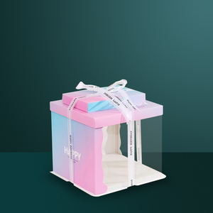 Hộp bánh sinh nhật hai lớp kích thước 6, 8, 10, 12 inch có chiều cao tăng thêm, dùng trong công nghiệp mới để đóng gói thực phẩm - Product Image 2