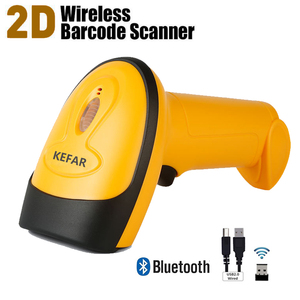 KEFAR 1D/2D Wireless Wired Barcode Scanner Blue-tooth <strong>QR</strong> <strong>Codes</strong> Reader PDF417 Handheld Barcode Reader Support for Logistic Store - Product Image 2