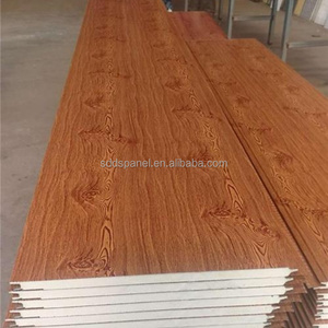 China Fire proof Pu Sandwich Panel Leichte Außenwand verkleidung Polyurethan Pu Foam Sandwich Panel für Villa Hotel