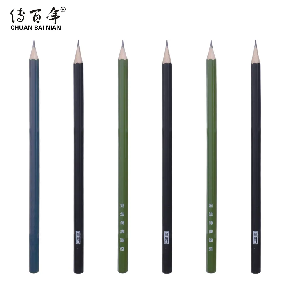 Penjualan Laris Promosi Pensil Warna Bentuk Heksagonal dengan Logo Cetak