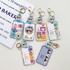 Plastik öğrenci kimlik rozeti Buzz <span class=keywords><strong>Dumbo</strong></span> oyuncak hikayesi kart kapak özel anahtarlık anti-kayıp aksesuarları sevimli karikatür canavar kart tutucu