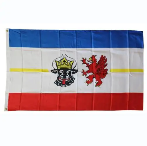 Bandiera di alta qualità 3x5 FT bandiera germania Mecklenburg Vorpommern bandiera in poliestere bandiera interna esterna